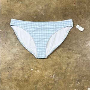 Old Navy Light Blue and White Checkered Bikini Bottom

Size: XXL
